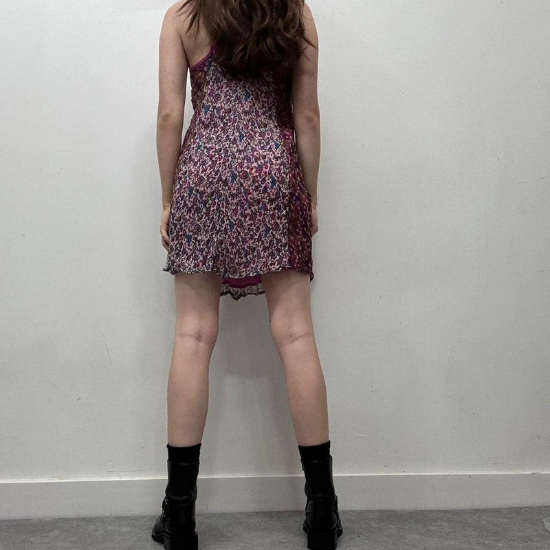 sheer silk floral fairy dress