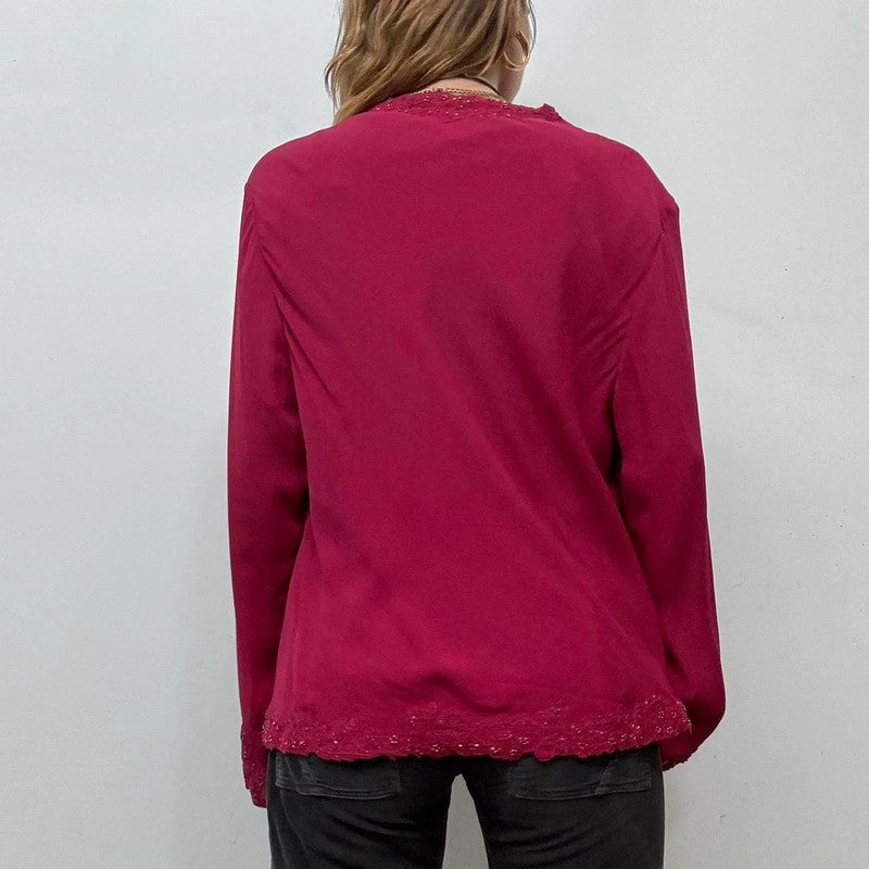 red silk fairy shirt