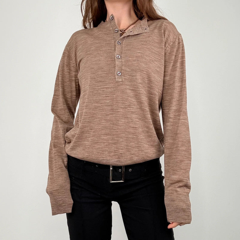 Paul Smith brown knit slouchy jumper