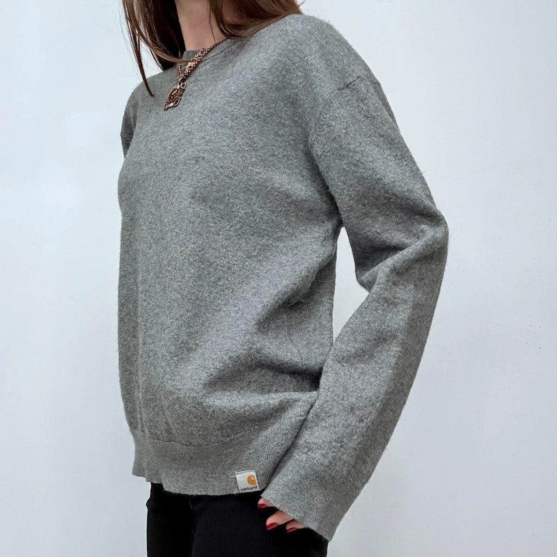 grey wool carhartt jumper