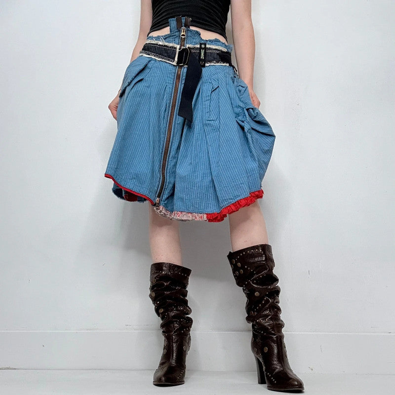 archival deconstructed Marithé + François Girbaud skirt