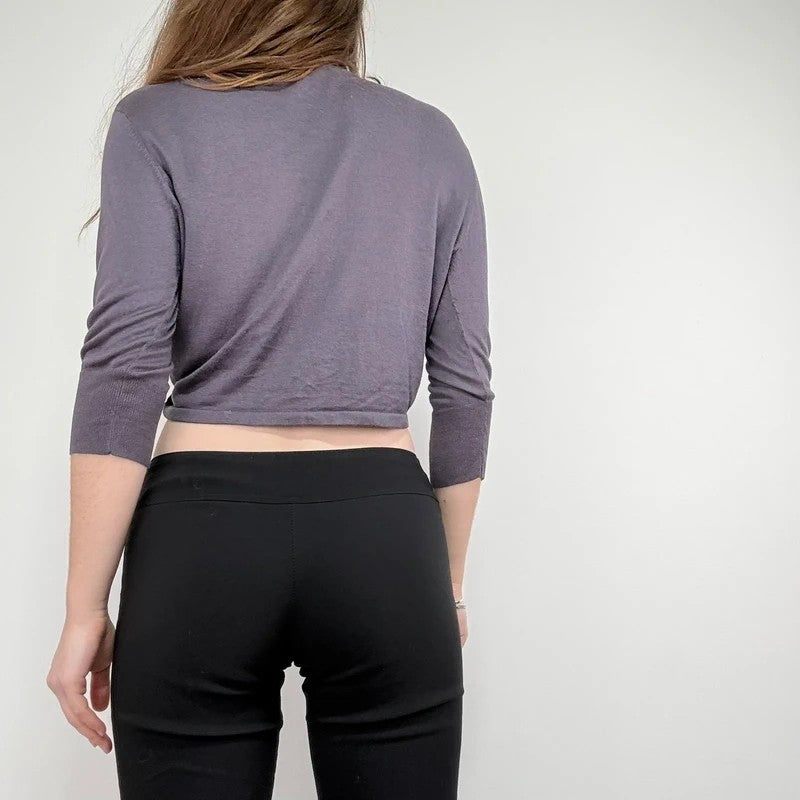 Lace purple kookai bolero cropped top