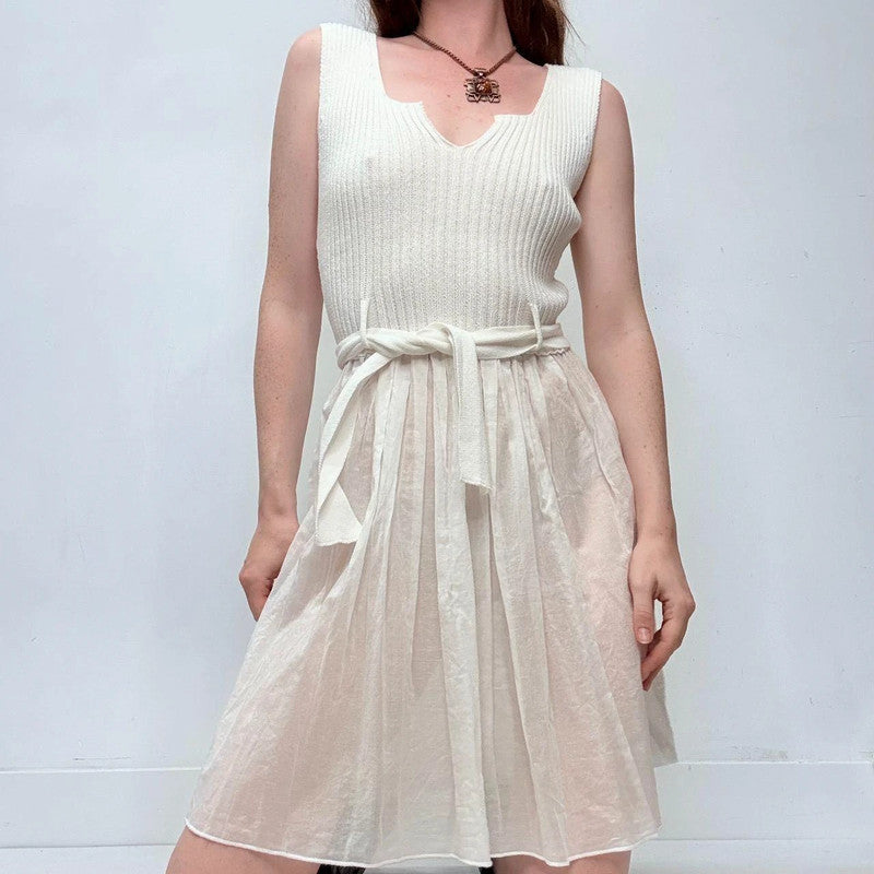 cop copine white mini dress