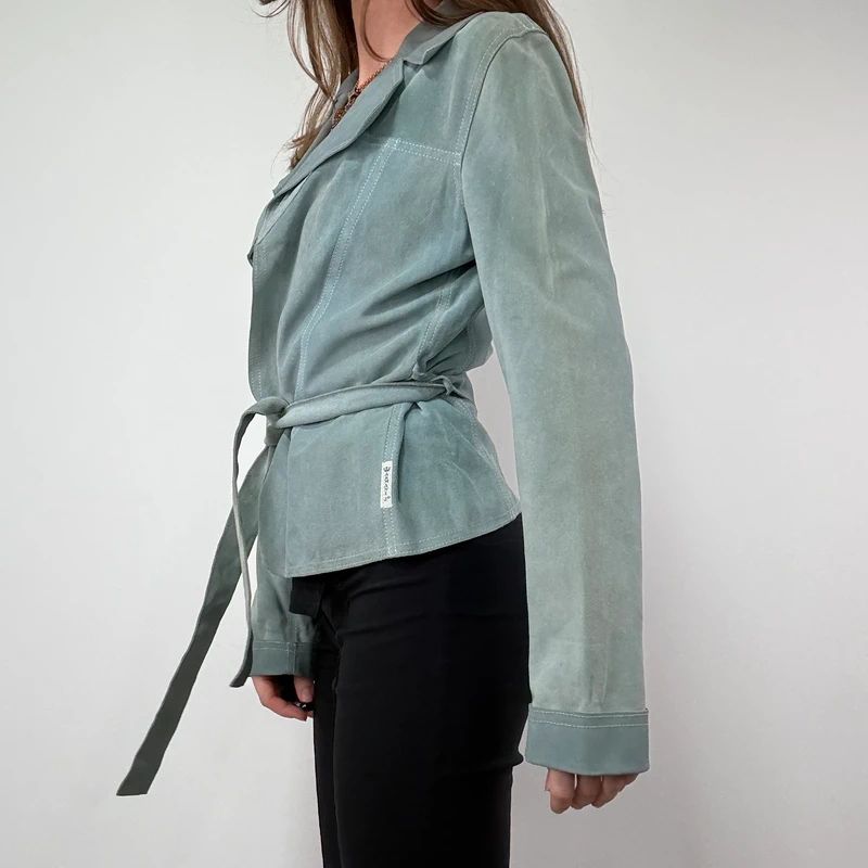Pale Blue Suede Armani Jacket