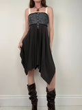 Cop Copine pleated flared grunge dress