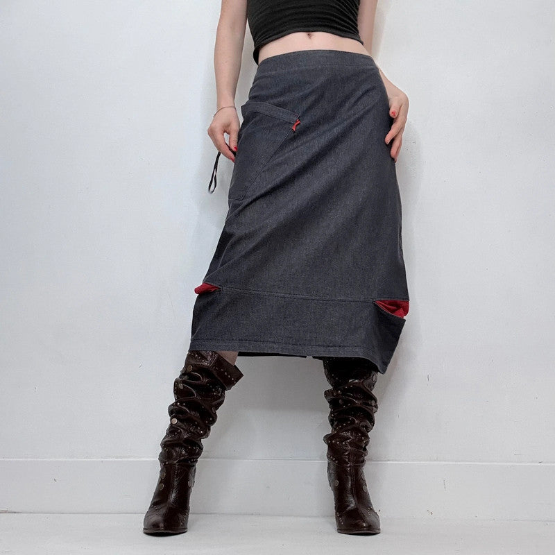 denim Cop Copine structured barrel skirt