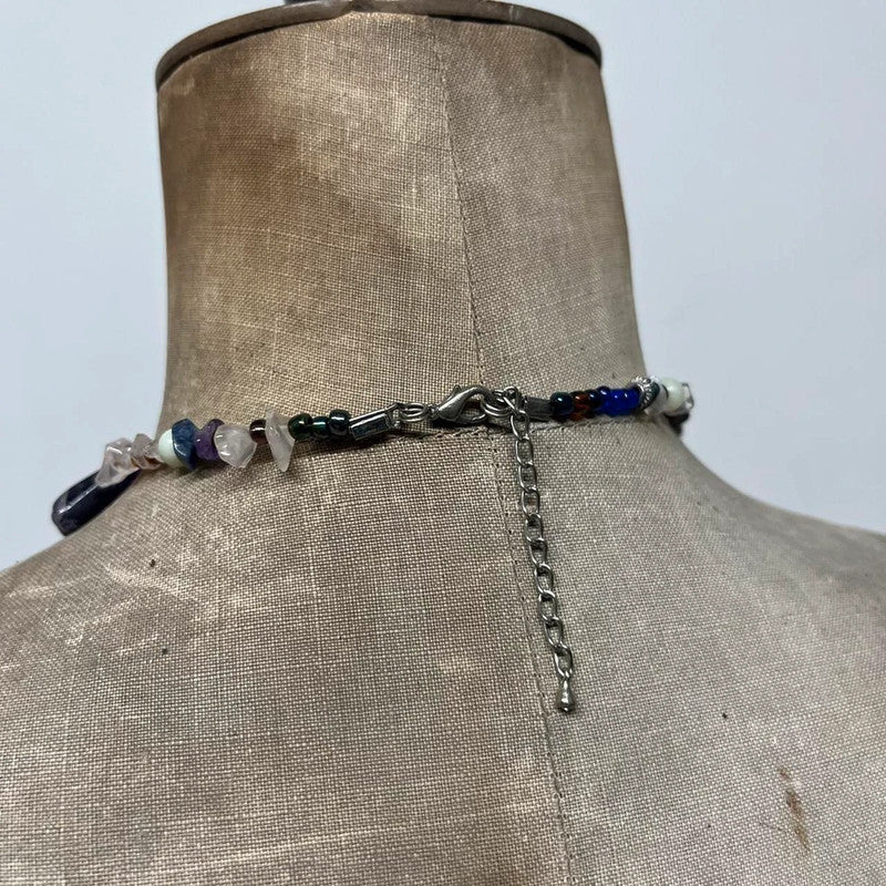 Gemstone crystal necklace