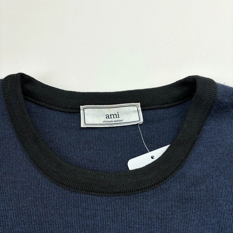 Ami Paris Striped Wool Jumper
