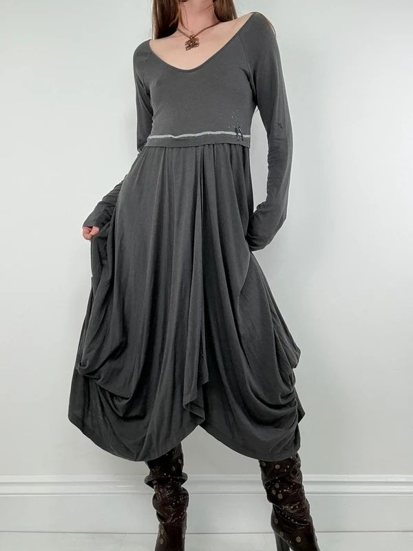 Draped layered Cop Copine maxi dress