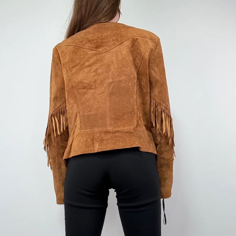Western Fringe Suede Jacket