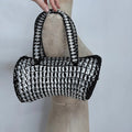 silver metal beer cap bag