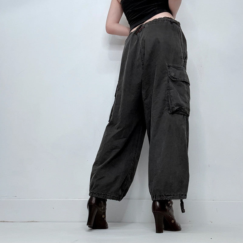 Jean Paul Gaultier oversized baggy low rise drawstring trousers