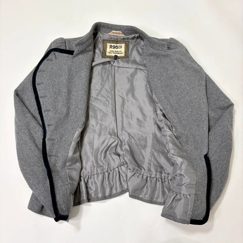 studded wool military napolionic jacket