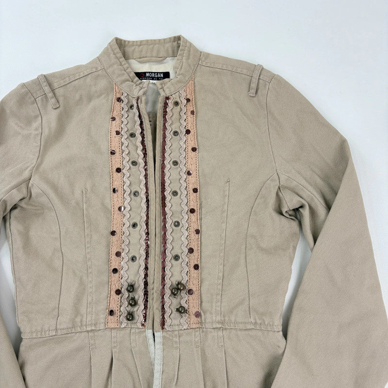 Napoleonic fitted lace corset jacket