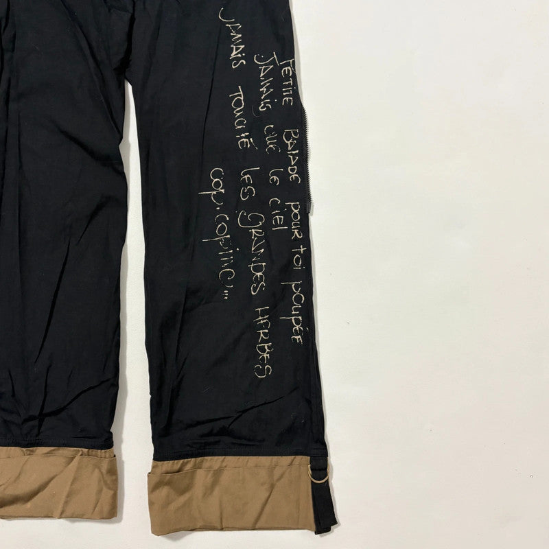 black cop copine flared trousers