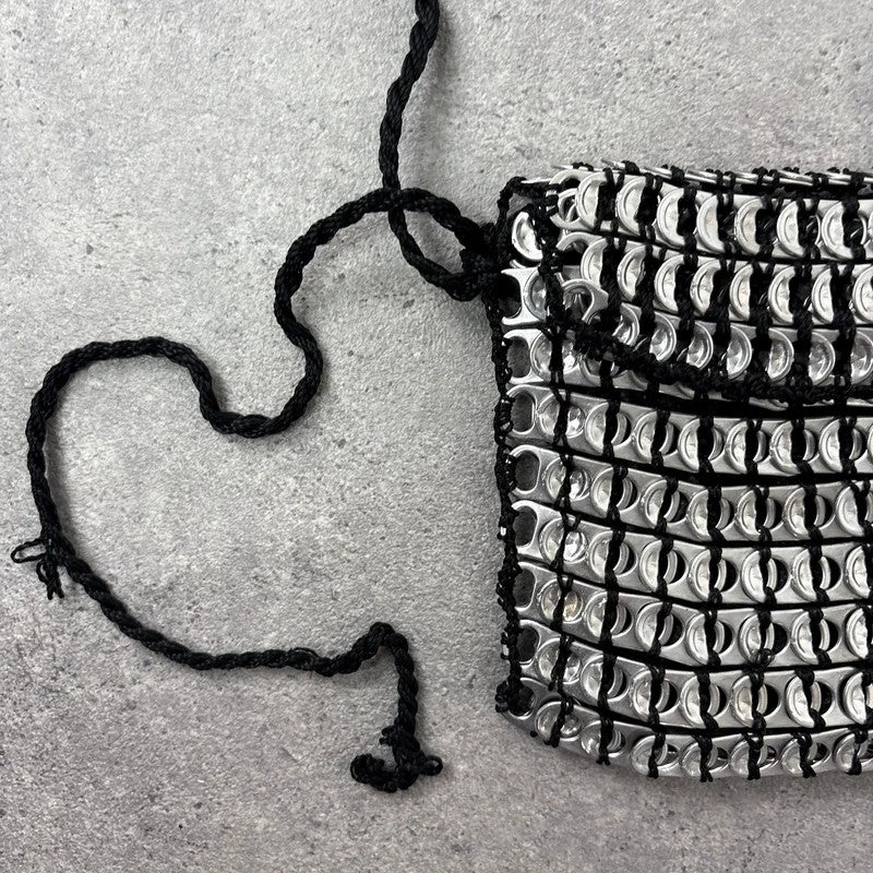 Vintage metallic can tab pouch bag