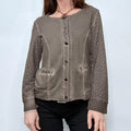 studded distressed flared top