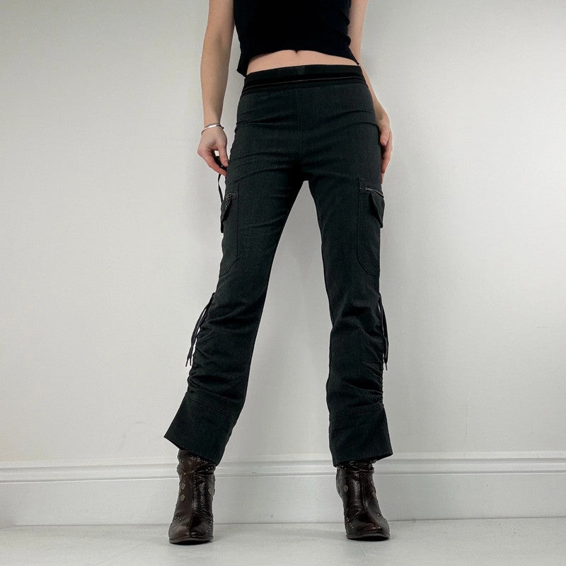 Cop Copine grey low rise gathered suit pants