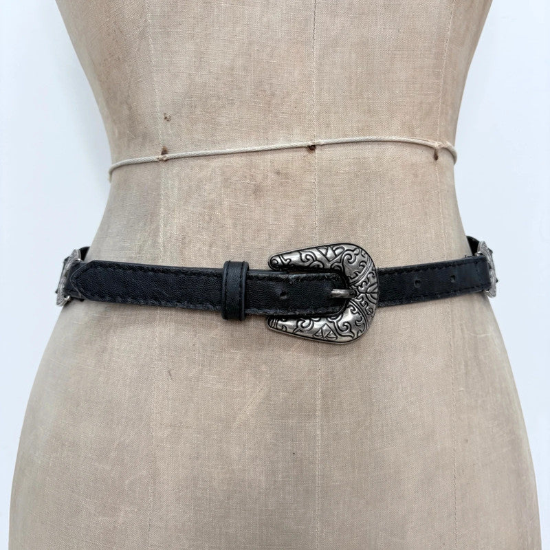 oversized chunky metal chain belt