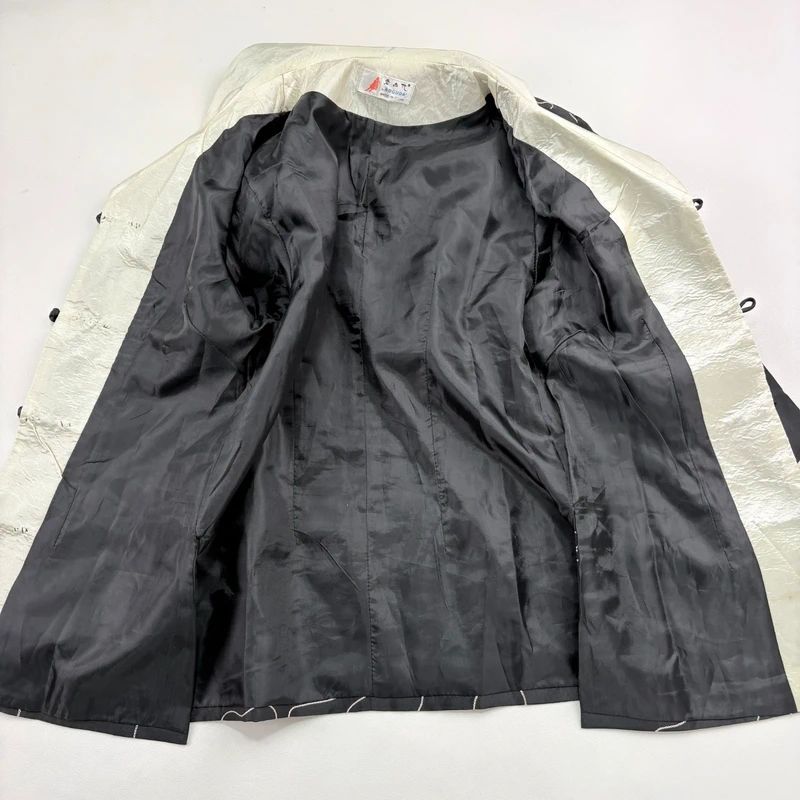 black Embroidered Silk Jacket
