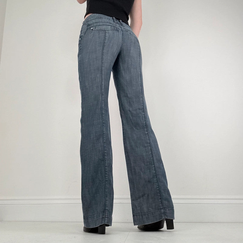 wide leg flared  bootcut jeans