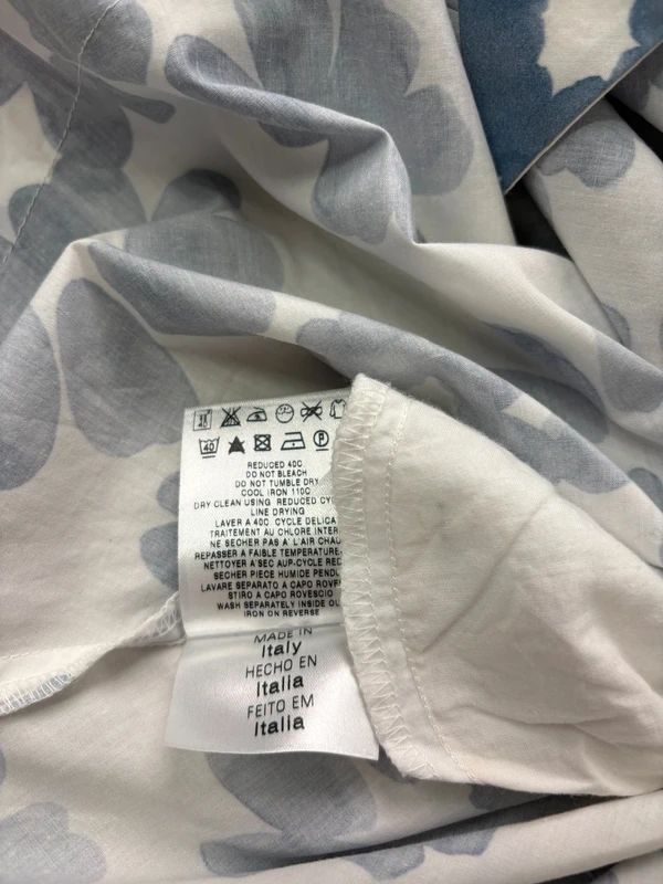 Love moschino blue cotton floral printed flared dress