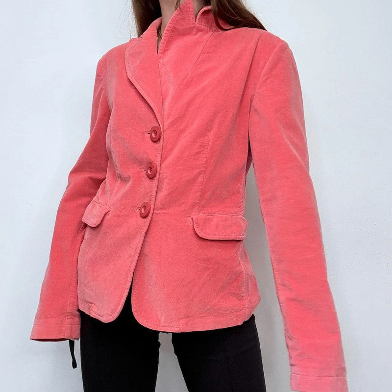pink Moschino velvet blazer jacket