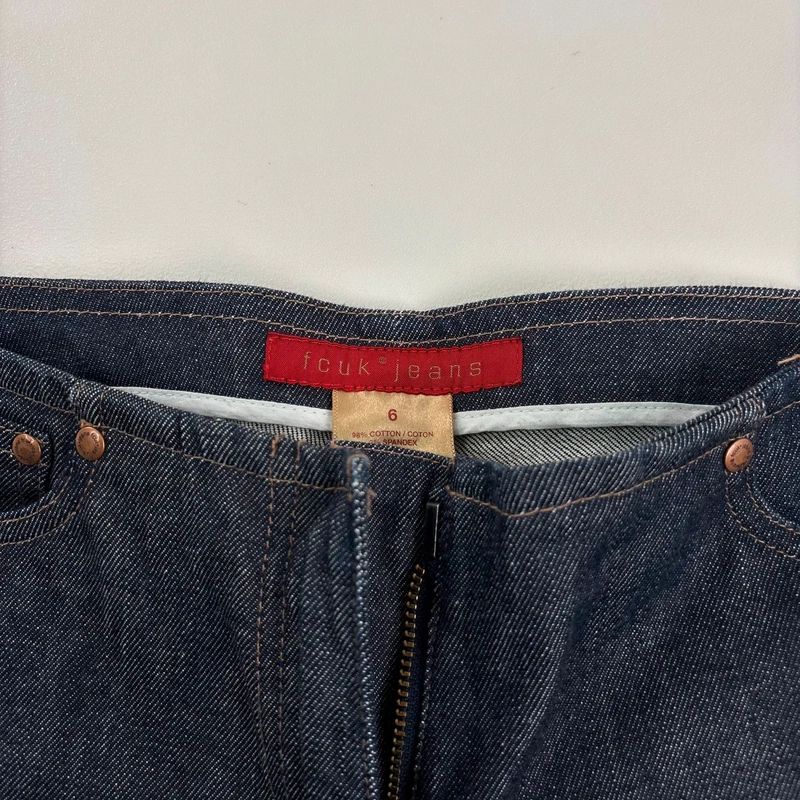 dark wash salvage denim FCUK jeans