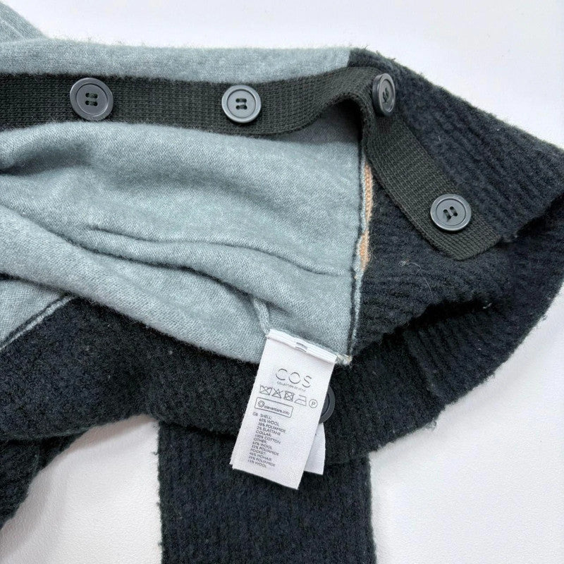 wool knit slouchy cardigan Cos