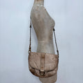 tan leather cross body bag