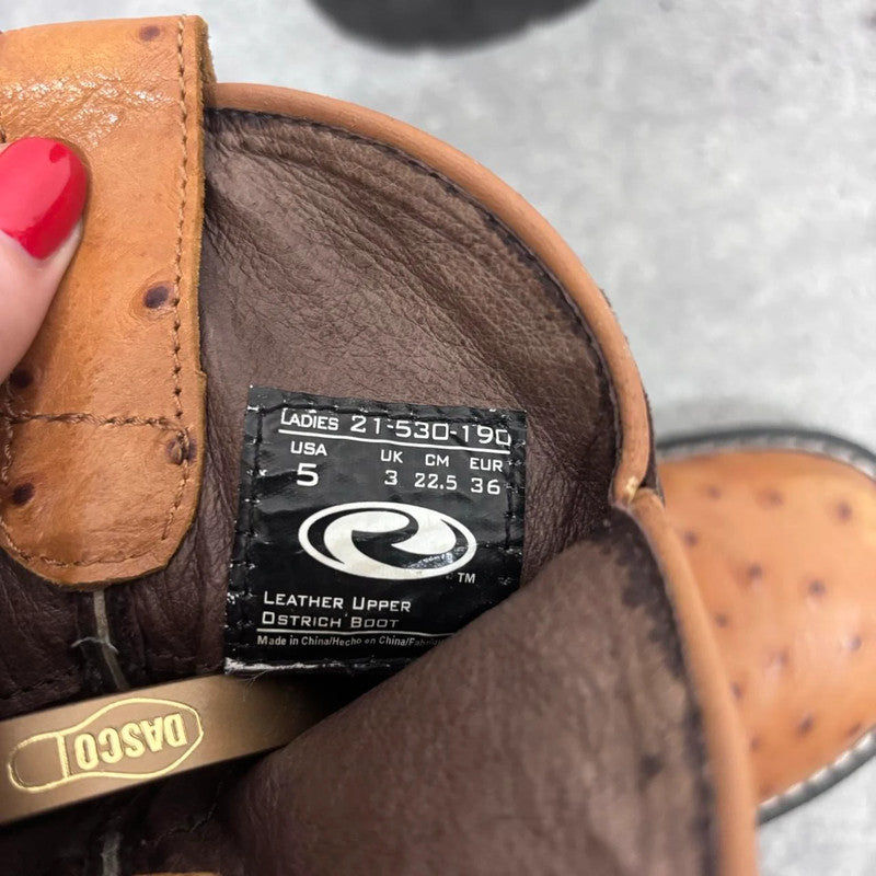 tan leather cowboy boots