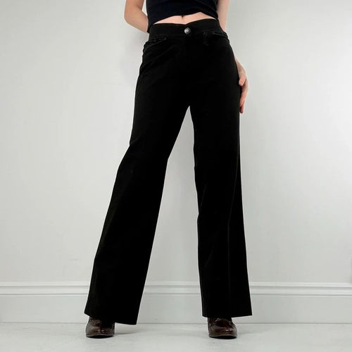 Black Cop Copine stretch waistband trouser
