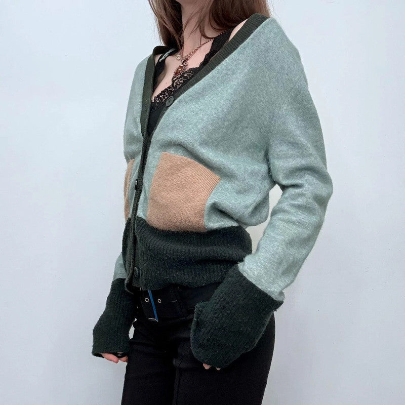 wool knit slouchy cardigan Cos