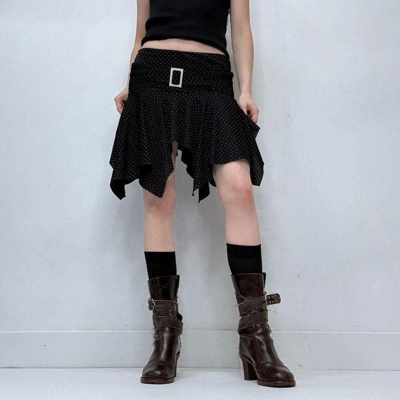 polka dot flutter mermaid skirt