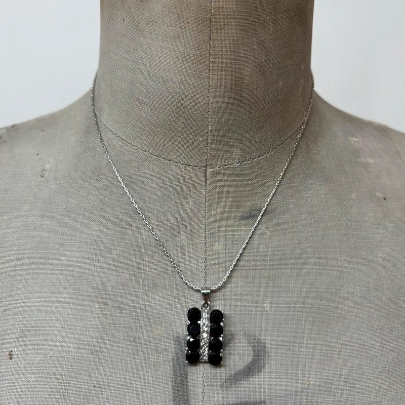 coquette gemstone diamante necklace