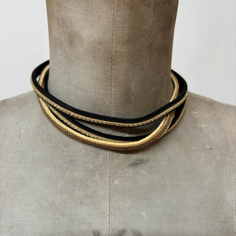 gothic grunge layered choker necklace