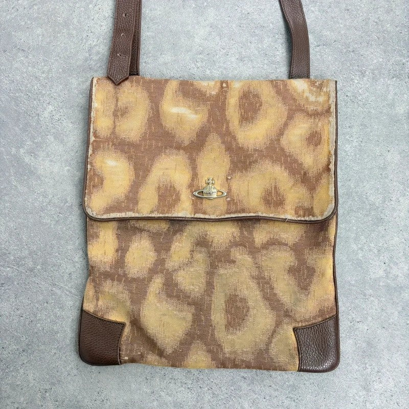 Vivienne Westwood tapestry crossbody oversized bag