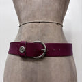 red leather chunky belt