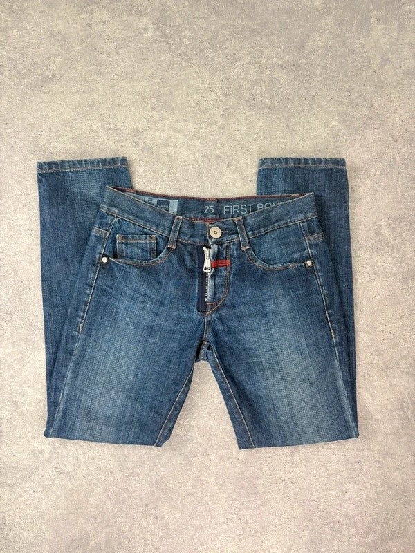 Low rise Marithé + François Girbaud Jeans, French design straight leg