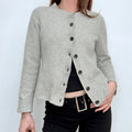 grey cashmere cardigan