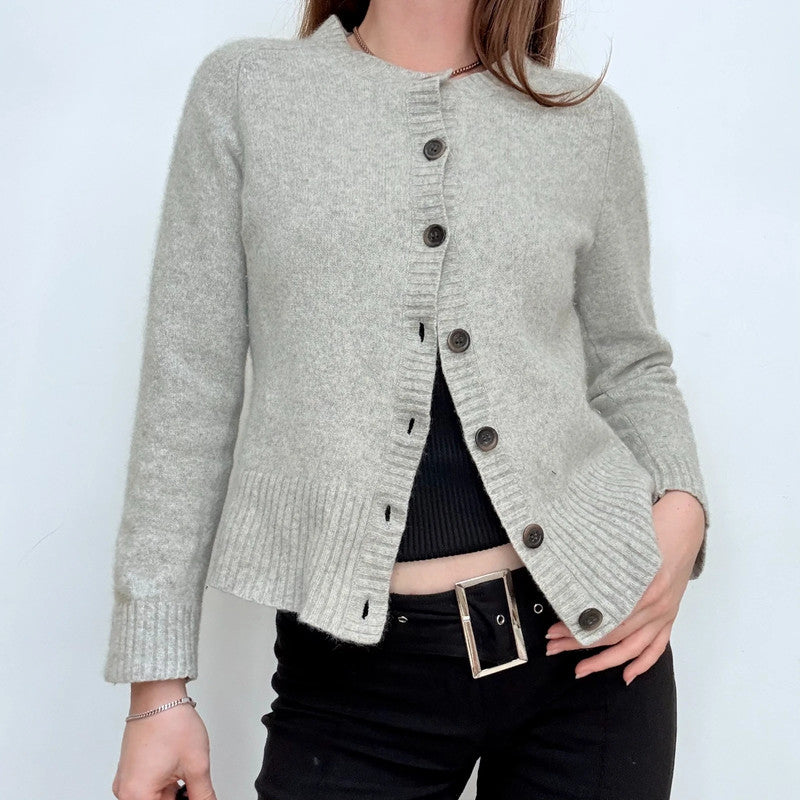 grey cashmere cardigan