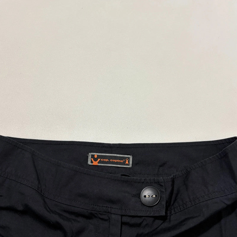 black cop copine flared trousers