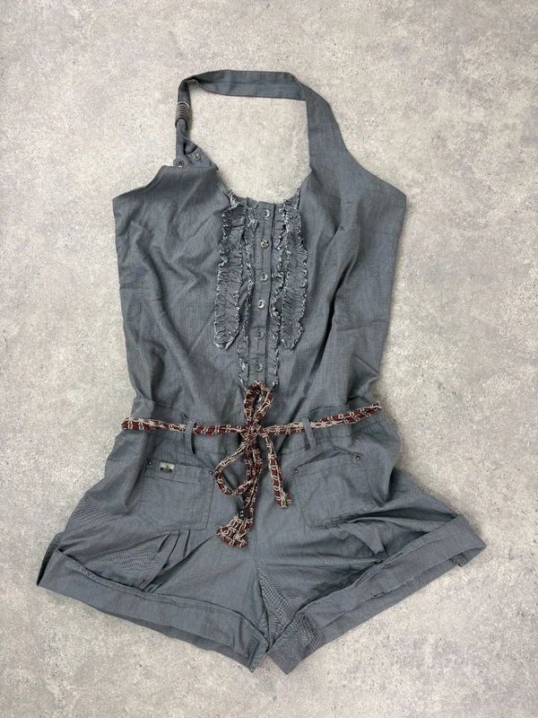 Cop copine slouchy drop waist shorts romper