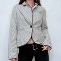 pinstripe flared high flared jacket