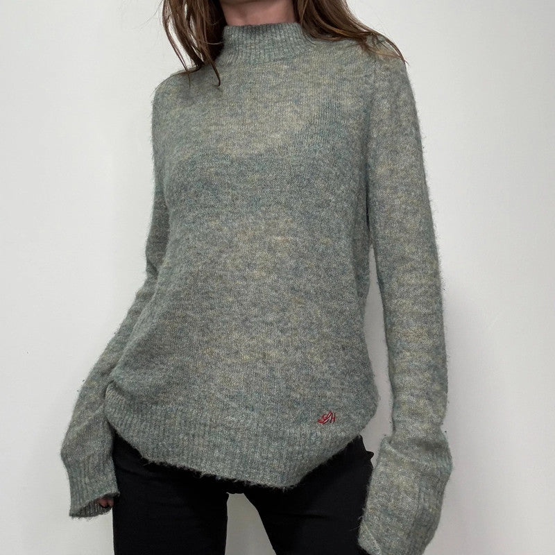 mohair knitted slouchy jumper