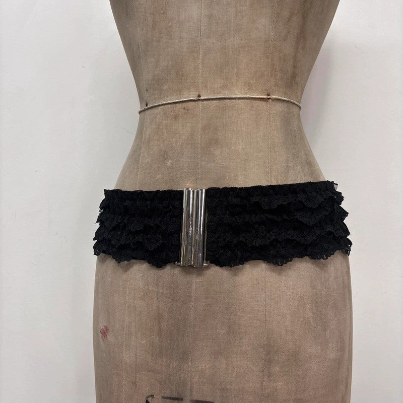 black lace belt