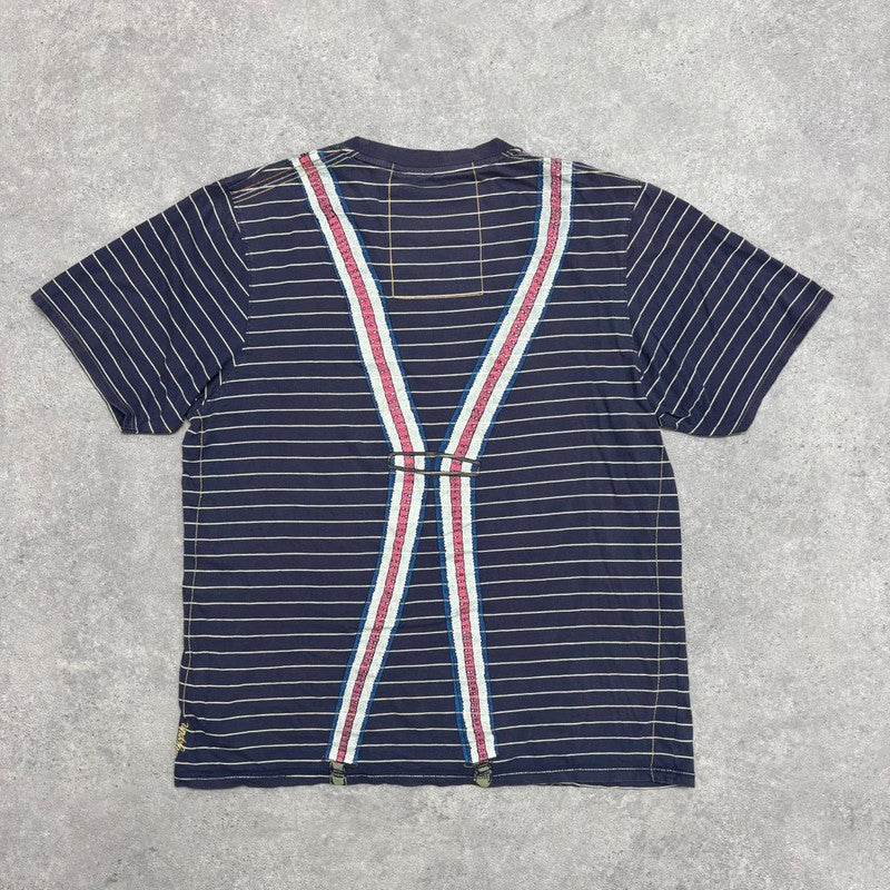 oversized navy pinstripe tshirt