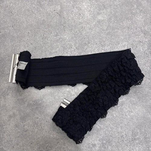 black lace belt