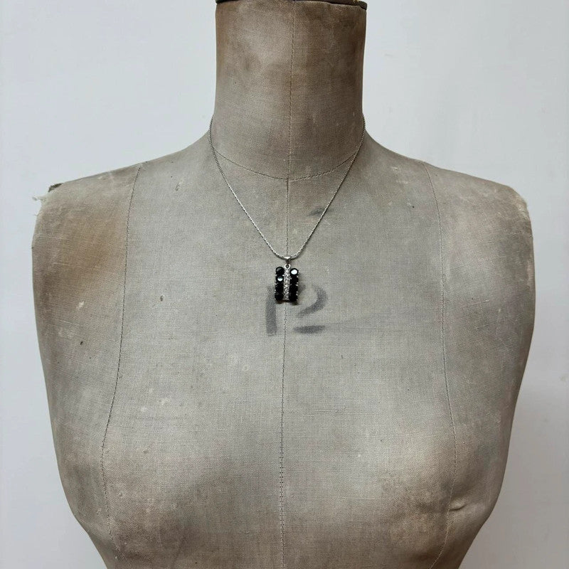 coquette gemstone diamante necklace