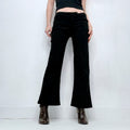 Guess black flared trousers